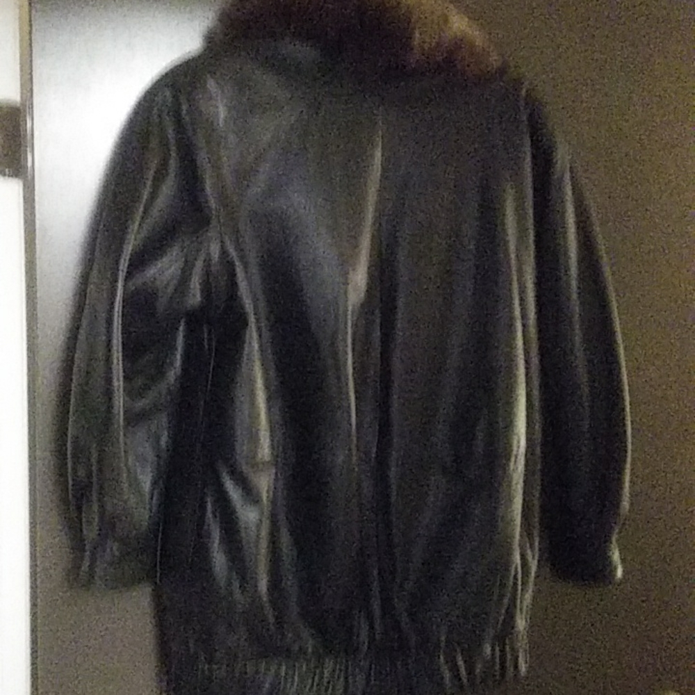 J.PERCY FOR MARVIN RICHARDS LADIES LEATHER COAT SIZE XS